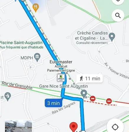 Апартаменты Renove 2023 Proche Aeroport 5min, Gare Sncf 2 Min, Tramway Au Pied De L'immeuble , Parking Possible, Renovated 2023 Near The Airport 5 Min, Train Station 2 Min, Tram Next To The Building 1 Min, Parking Possible *